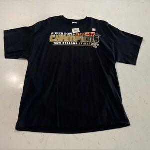 New Orleans Saints Mens Super Bowl Champions Tee Shirt, NEW with tags, size XL